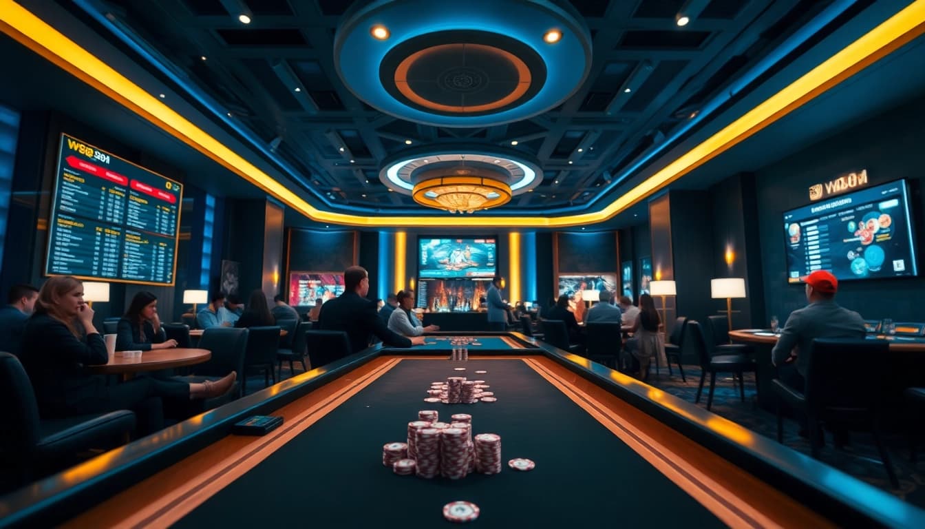 Experience the excitement of online betting at w88.nyc, featuring a luxurious casino atmosphere.