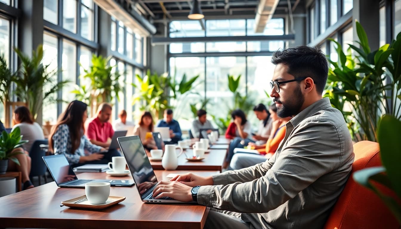 Apply for the uk eta online application easily in a vibrant coworking environment.