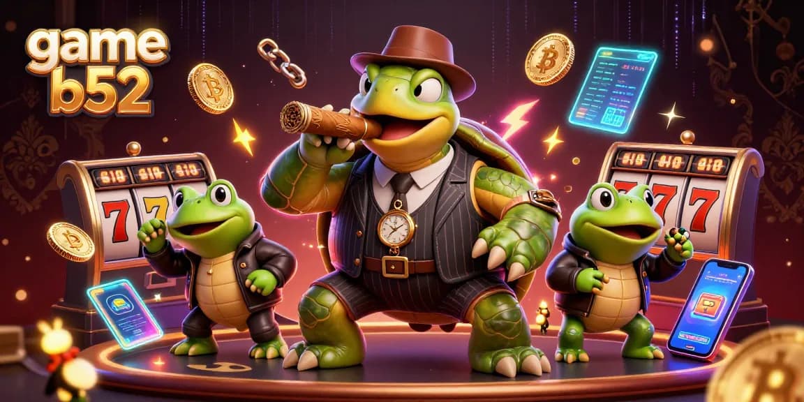 Experience the excitement of game b52 with charismatic characters and vibrant casino elements.