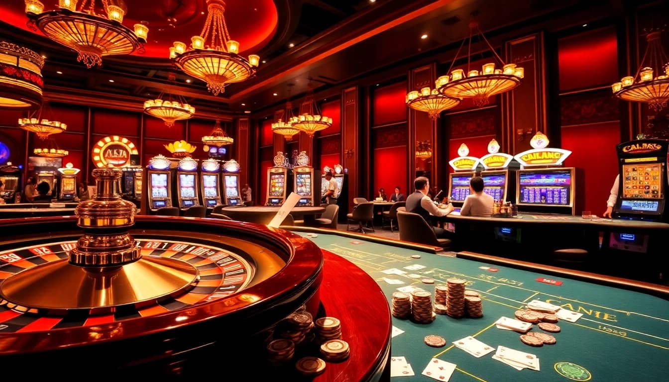 Experience the thrill of gambling at nhà cái uy tín BL555 with vibrant casino tables and engaging players.