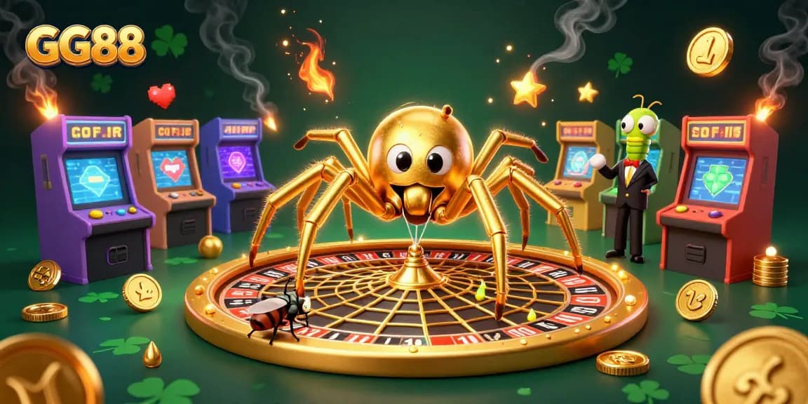 Spin your bets on GG88 with golden roulette wheels and vibrant arcade games.