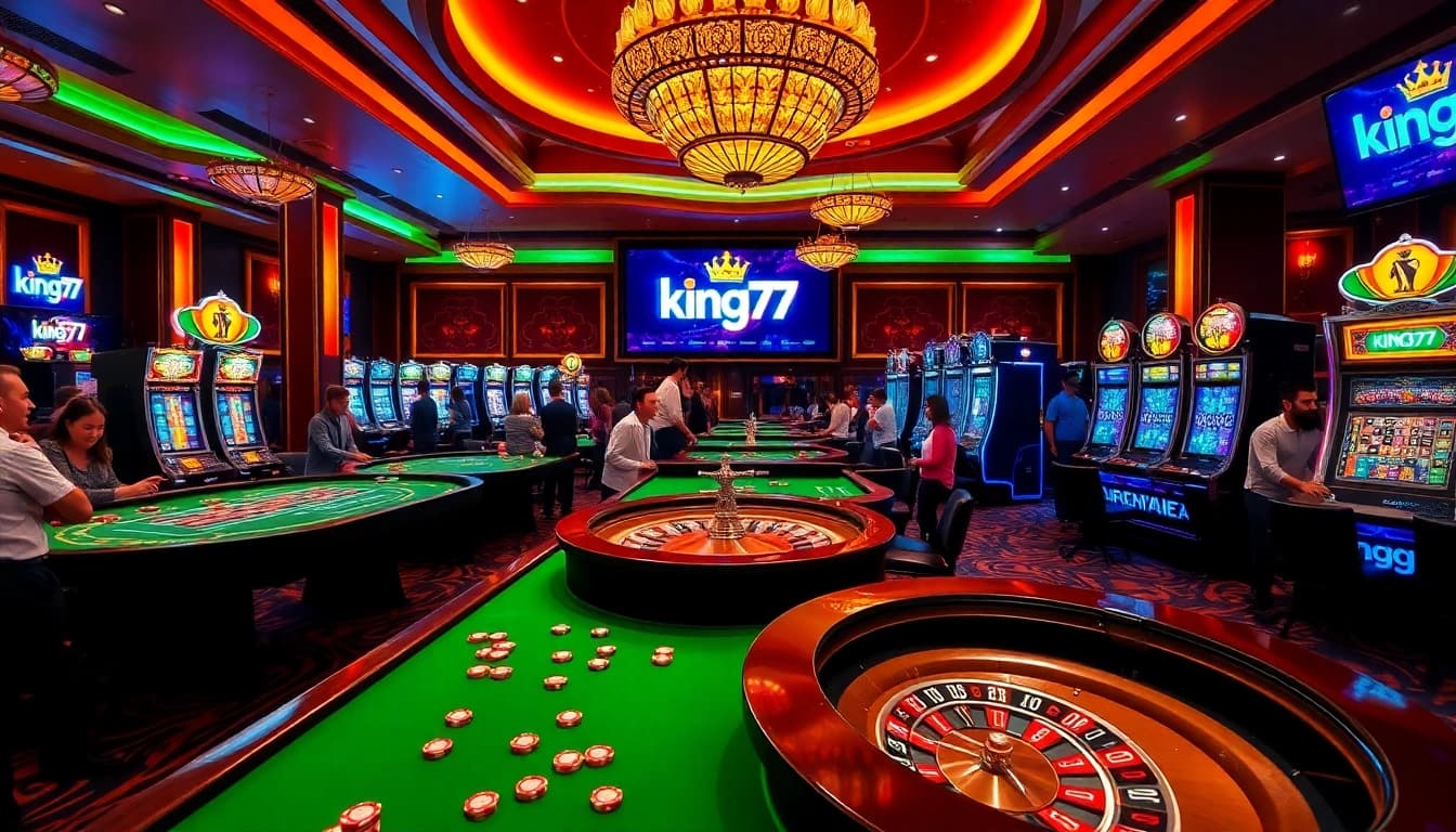 Experience the excitement at king79's casino with vibrant games and professional setup.