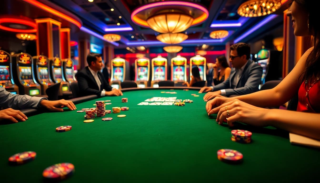 Experience thrilling poker and casino excitement at https://s8ok.com/ with vibrant chips and cards.