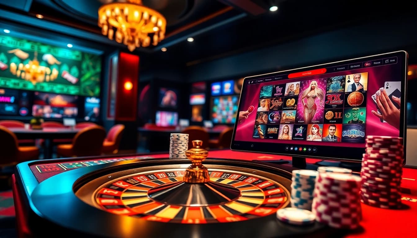 Experience the excitement of online gambling with vibrant casino games on a 包网 platform.