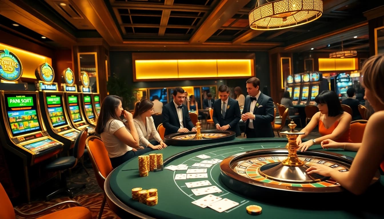 Engaging gamblers at https://pg88sr.com/ while playing cards and enjoying vibrant casino action.