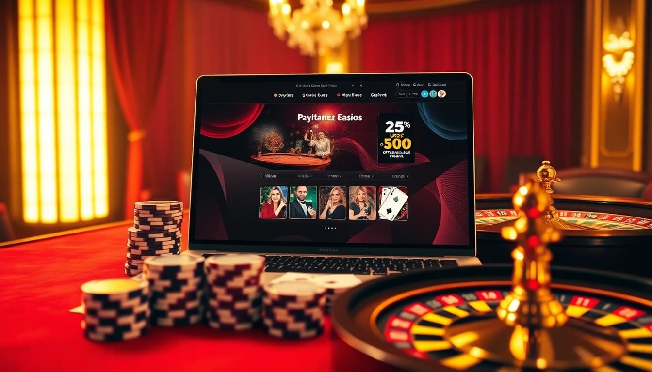 Engaging scene of online gambling on https://kuwin1.club/ featuring a virtual blackjack table and casino elements.