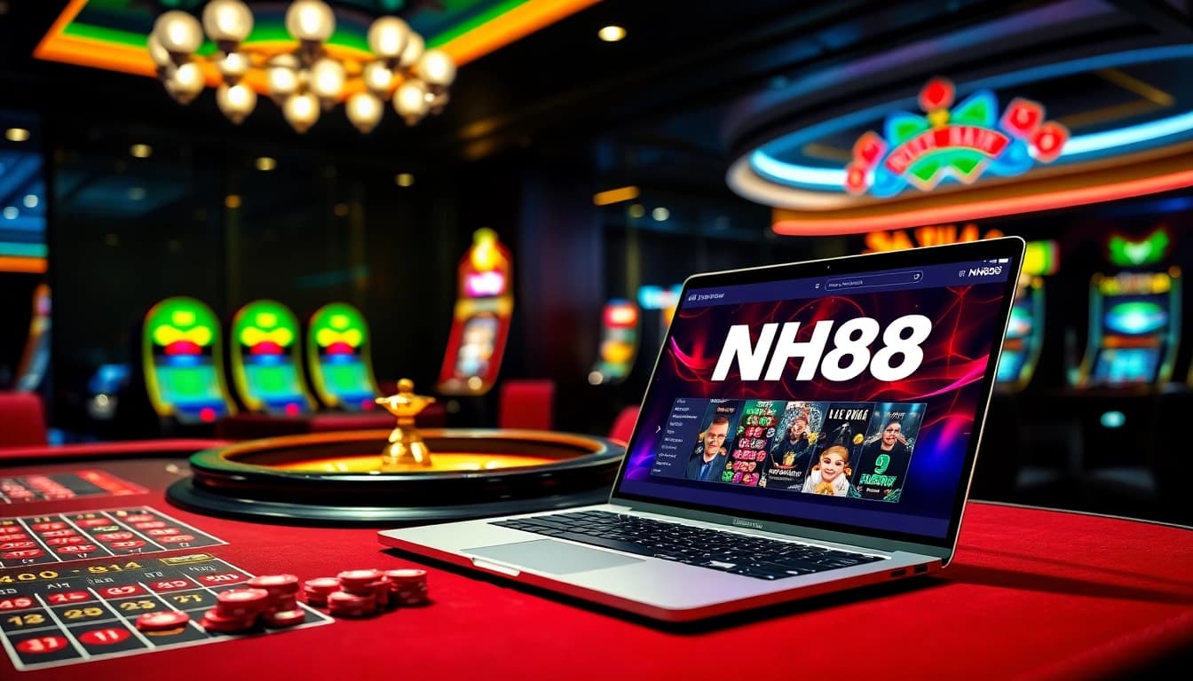 Experience the excitement of NH88 with dynamic casino tables and vibrant gaming action.