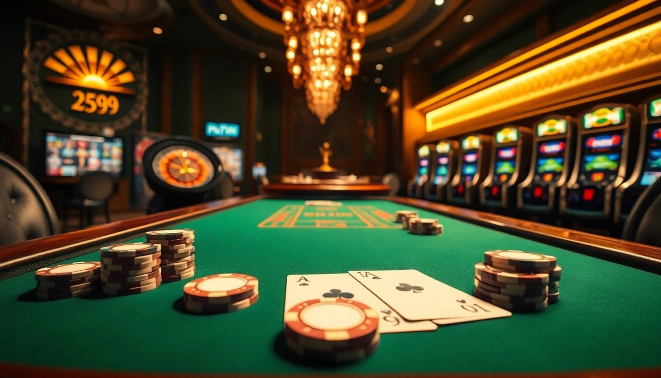 Engage in an exhilarating PS99 casino experience with glamorous poker and slot elements.