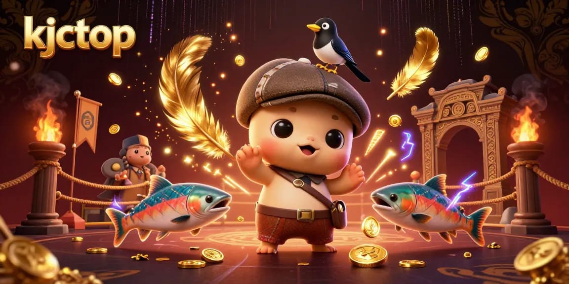 Experience thrilling betting action with kjctop in a vibrant casino scene filled with playful characters.