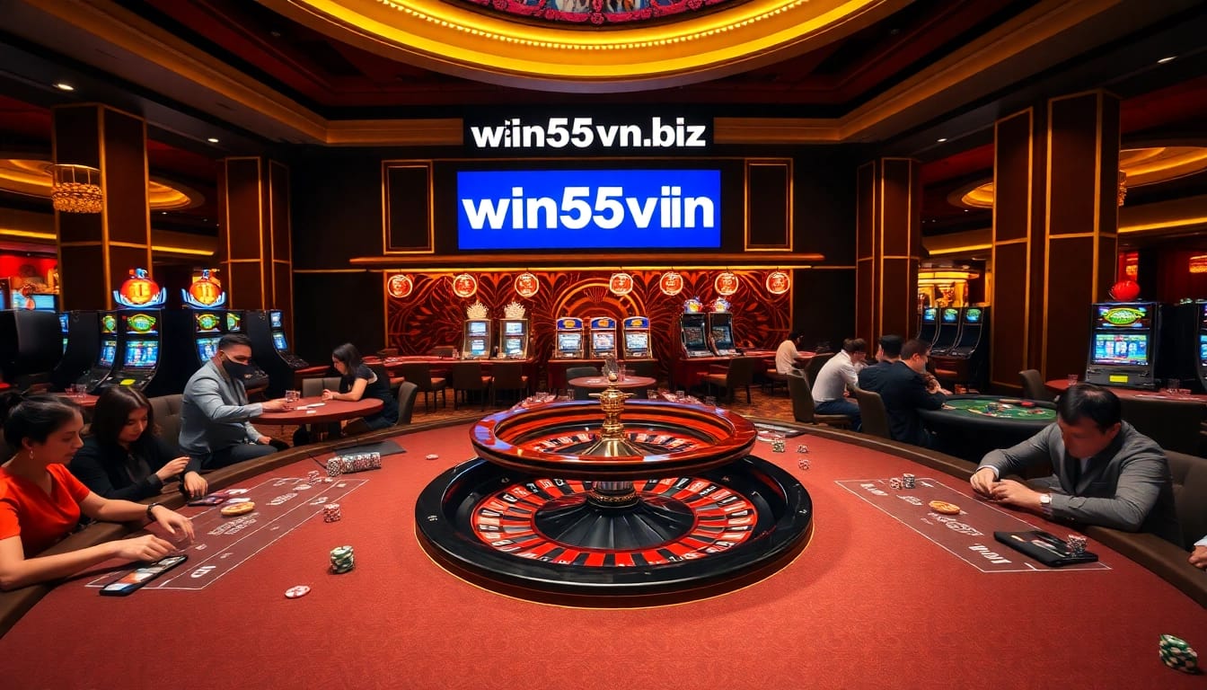 Experience high-stakes excitement at win55vn biz with captivating casino games and vibrant roulette.
