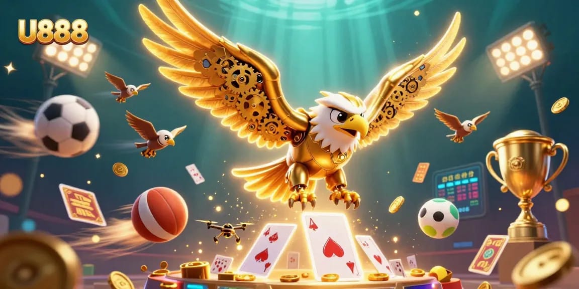 Experience thrilling gameplay at U888 with dynamic sports betting elements and a vibrant casino atmosphere.