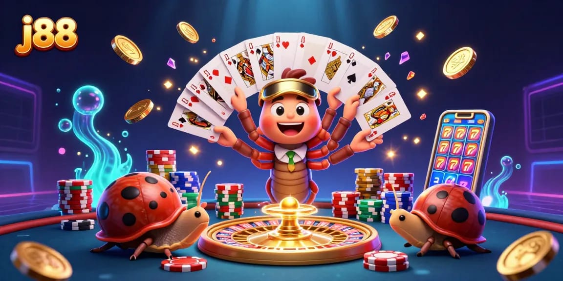 Experience the excitement of j88 with vibrant casino action featuring dynamic characters and immersive elements.