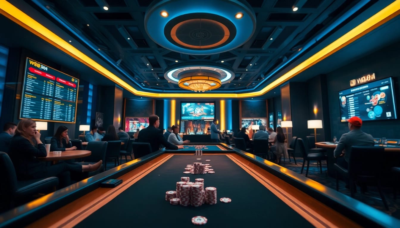 Experience the excitement of online betting at w88.nyc, featuring a luxurious casino atmosphere.