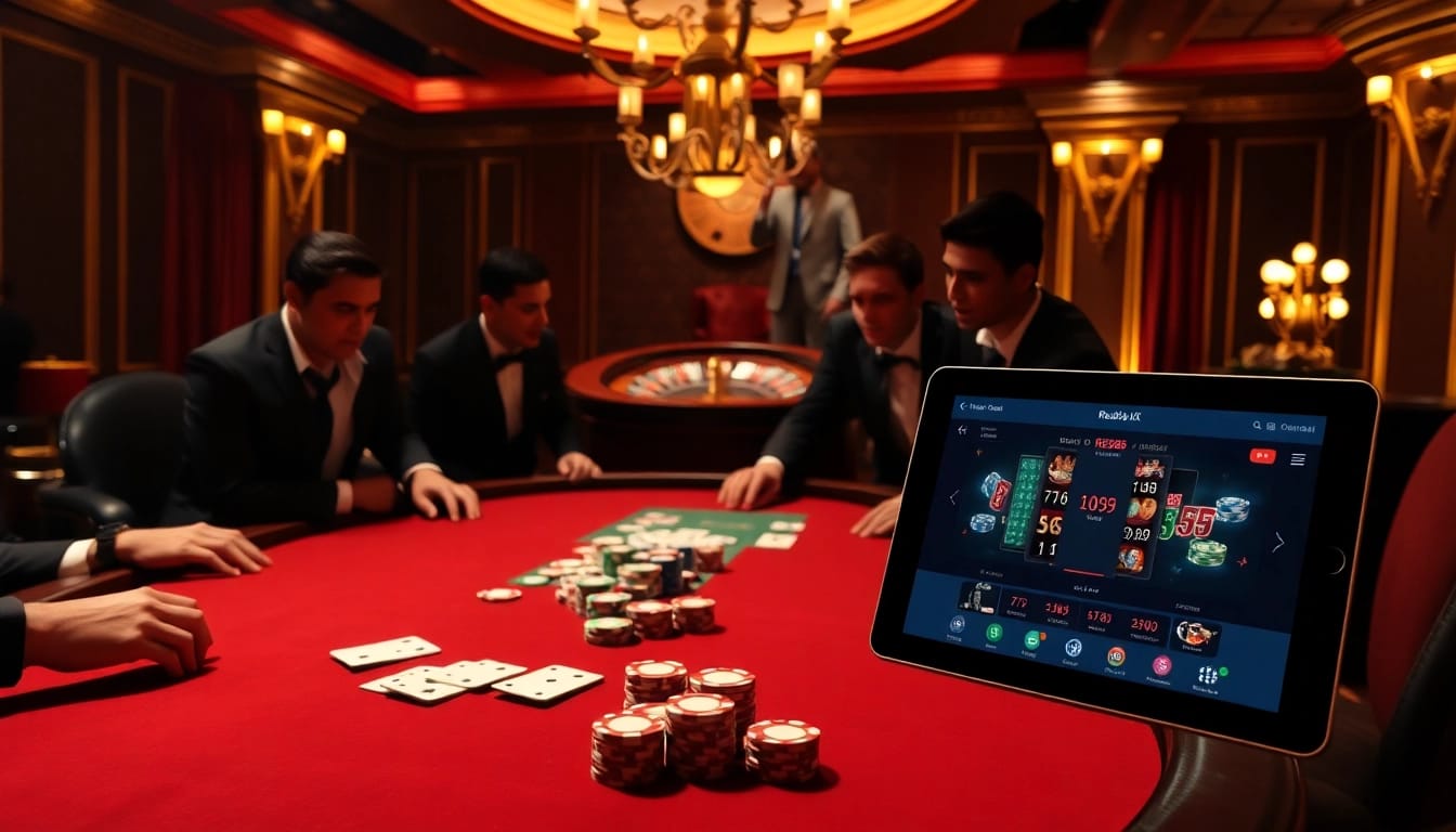 Experience the excitement of online gambling with Red88 UK at a luxurious casino setup.