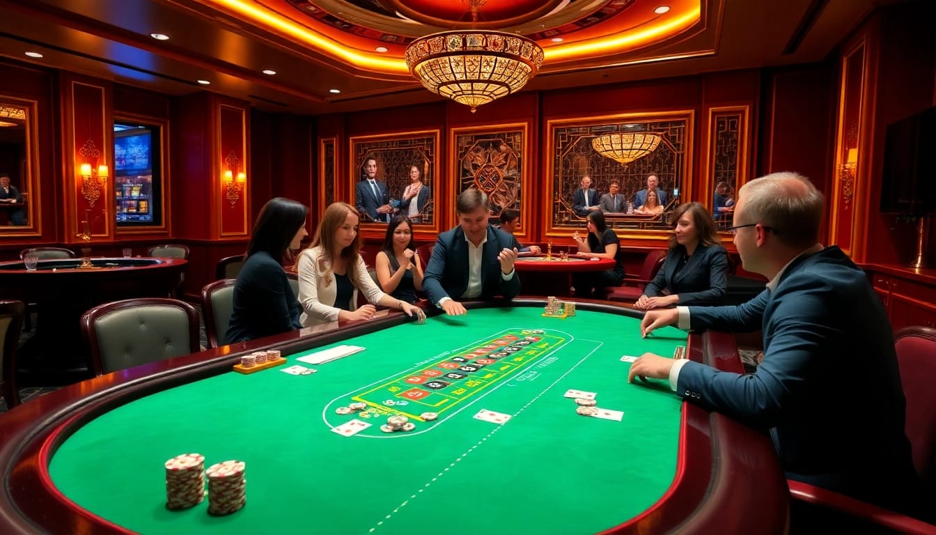 Players enjoying a thrilling game of poker at 789CLUB casino.