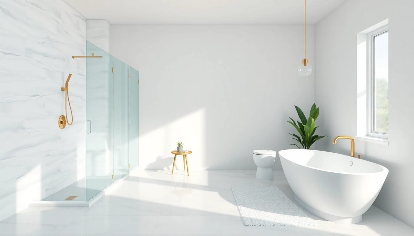 Explore a beautifully remodeled bathroom showcasing modern design and elegance in bathroom remodeling.