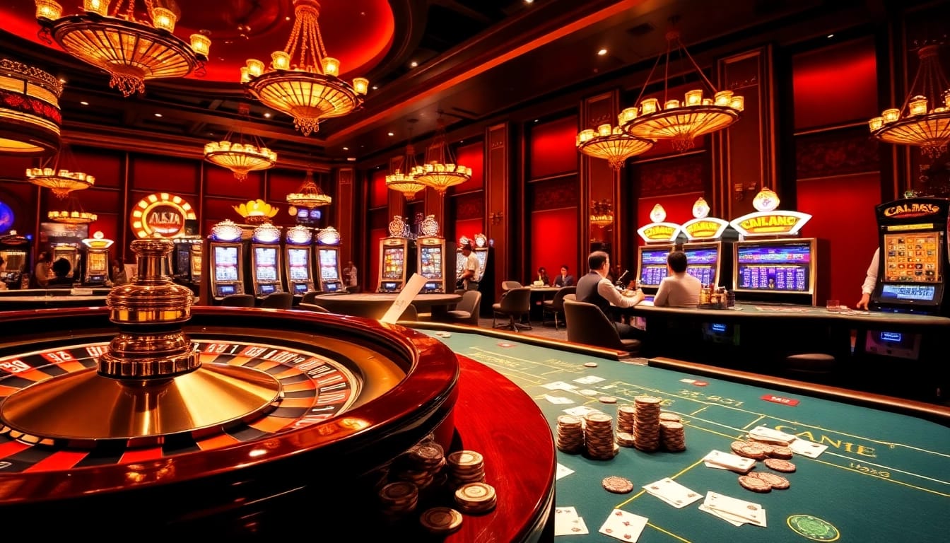 Experience the thrill of gambling at nhà cái uy tín BL555 with vibrant casino tables and engaging players.