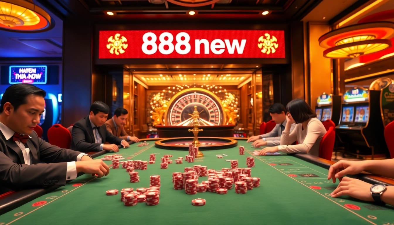 Experience the excitement at nhà cái 888new with vibrant casino tables and engaging games.