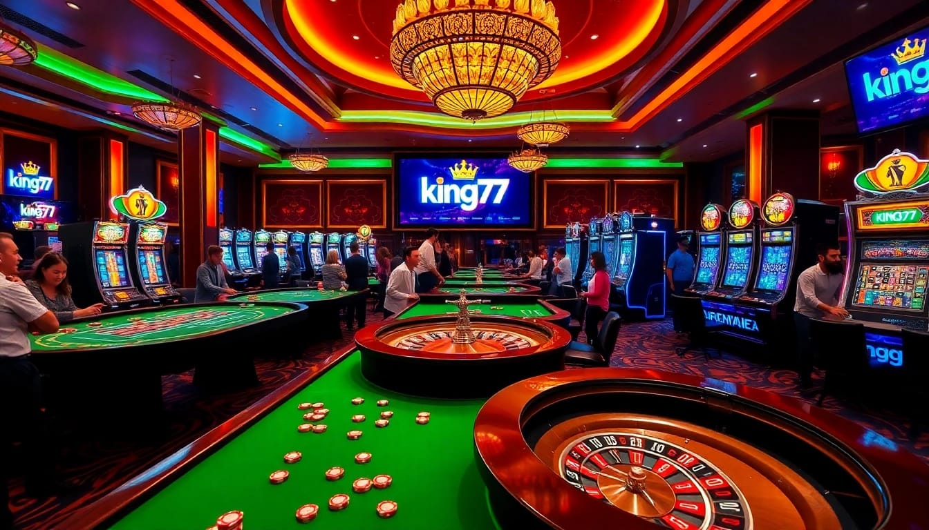 Experience the excitement at king79's casino with vibrant games and professional setup.