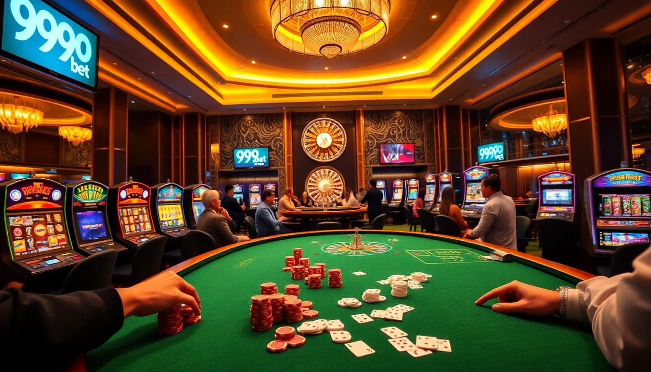 Experience the excitement at 999bet with players engaging in thrilling casino games.