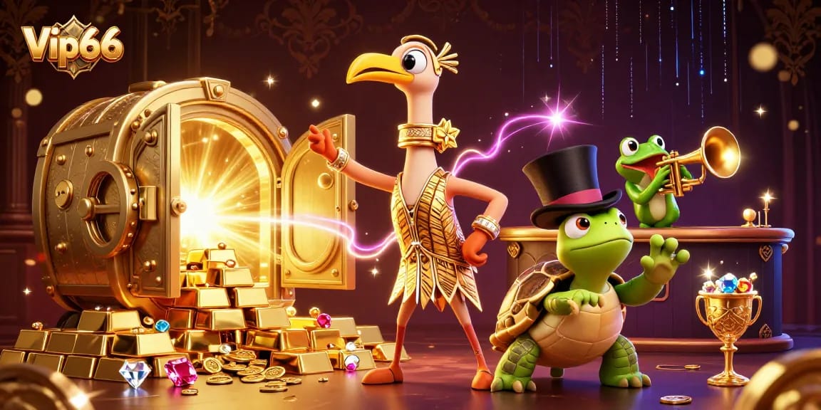 Experience thrilling gameplay at Vip66 with vibrant characters and abundant treasures.