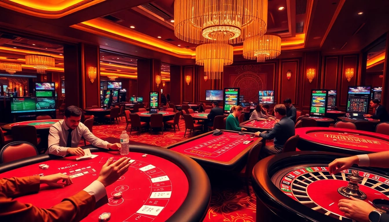 Experience high-stakes excitement at TPJ's luxurious casino gaming scene.