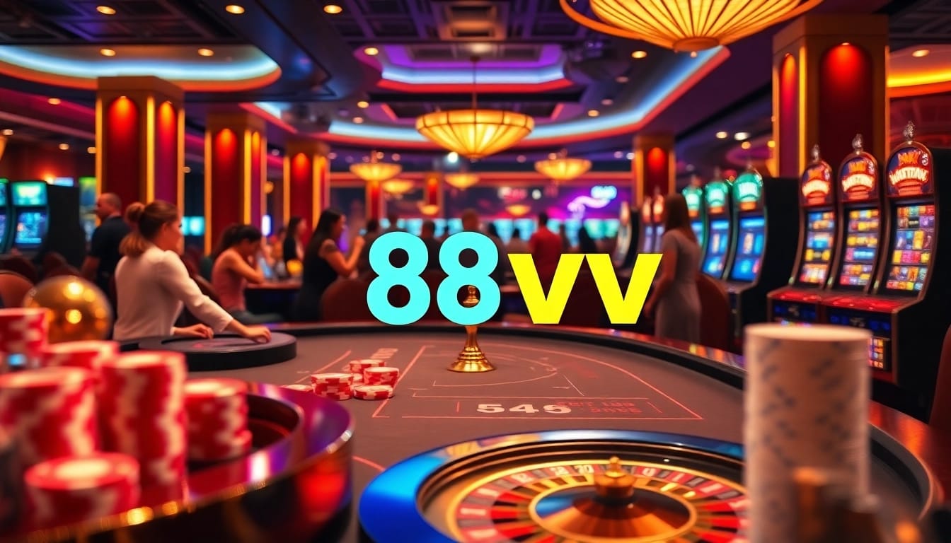 Players enjoy an exciting casino experience at 88vv with vibrant games and engaging environments.