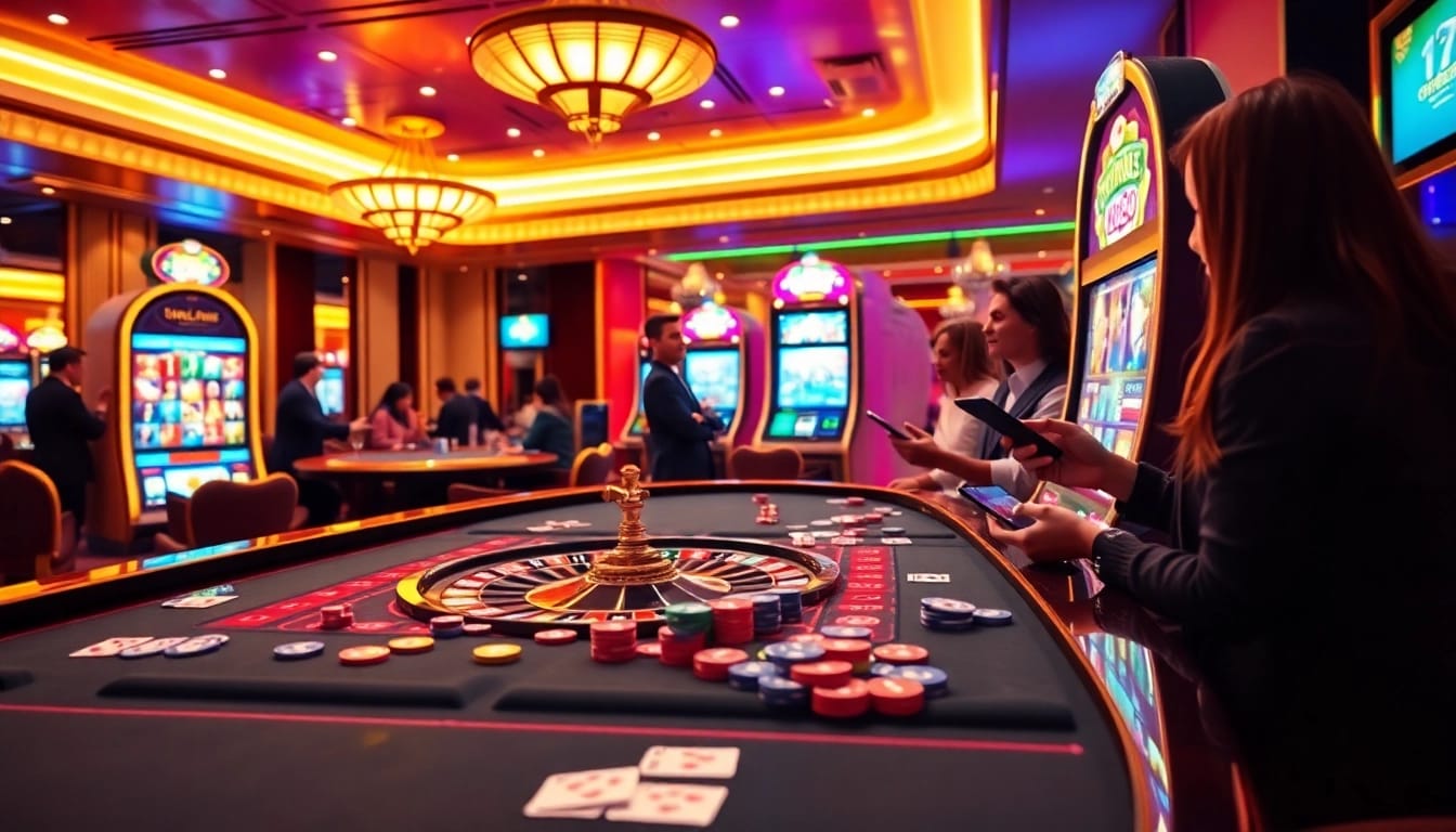 Engage with dynamic gameplay at link u888 casino featuring vibrant tables and exciting slot machines.