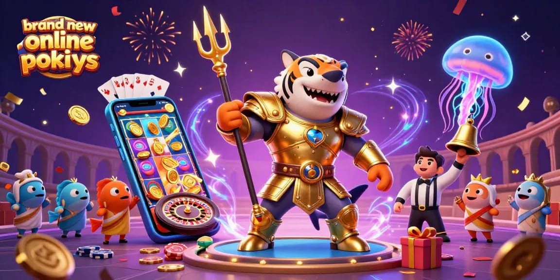 Discover thrilling brand new online pokies as a tiger shark battles in a dynamic underwater casino scene.
