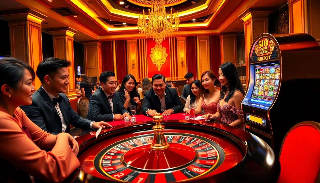 Join the excitement at nhà cái rikvip with players enjoying luxurious casino games.