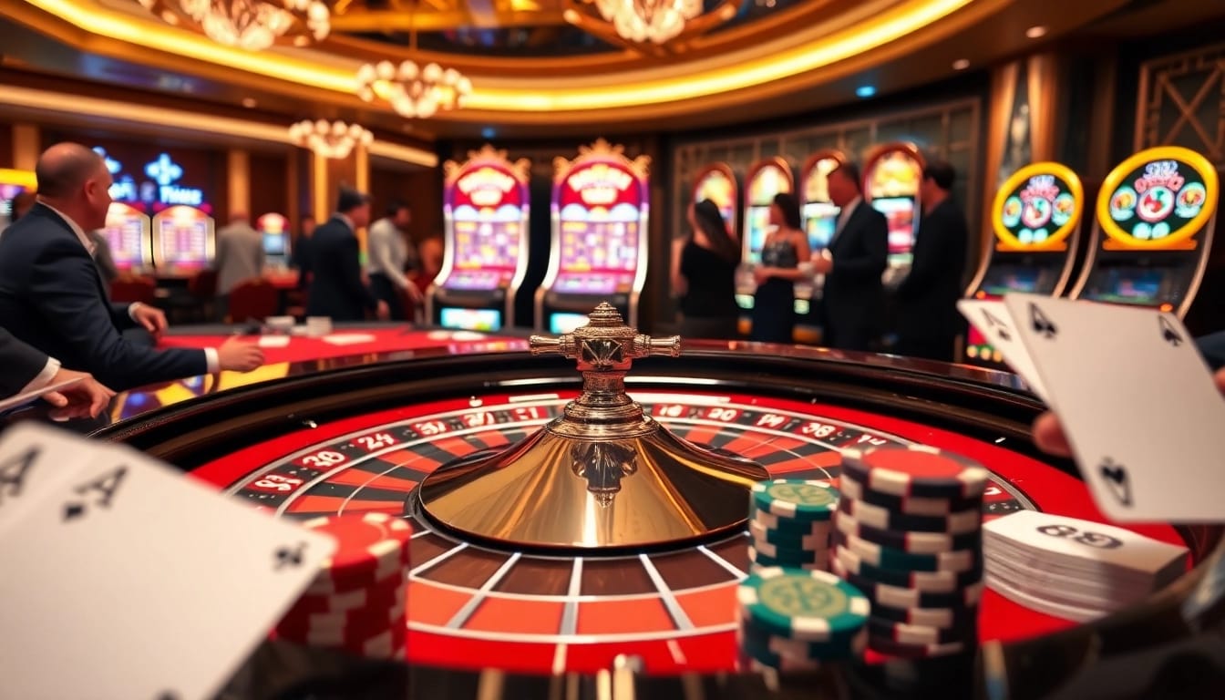 Engaged players strategizing at a vibrant roulette table in a luxurious casino with 88i elements.