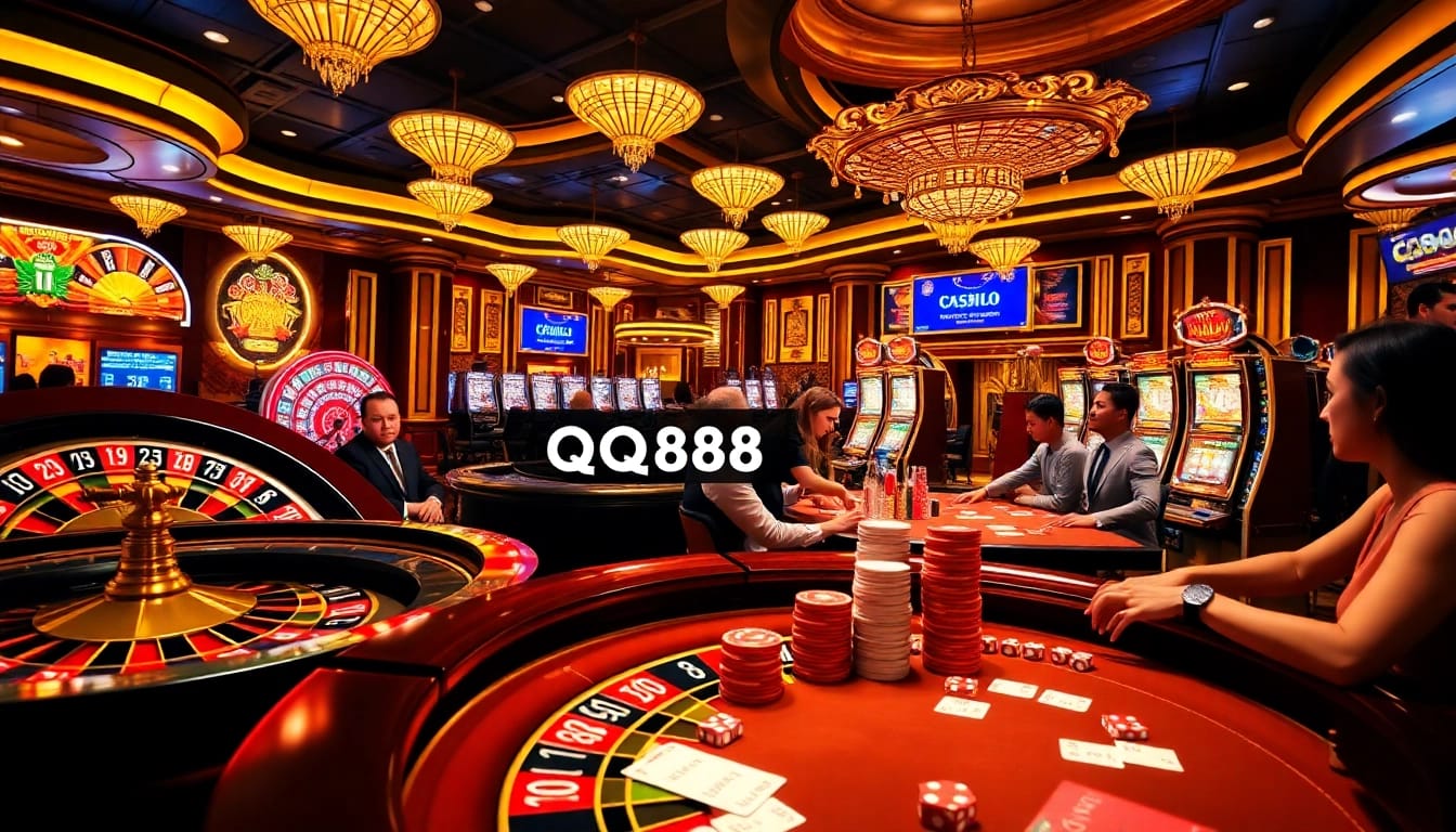 Experience the thrill of gambling at https://qq88.to/ with vibrant casino tables and exciting gameplay action.