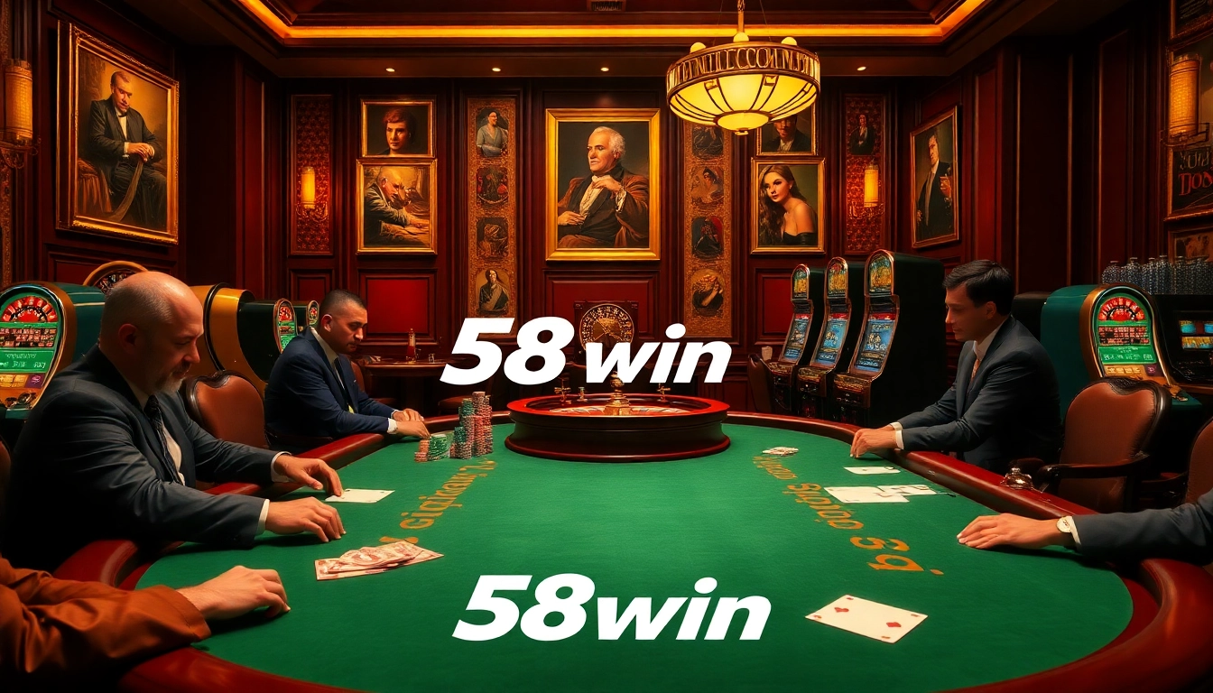 Experience the excitement of high-stakes poker at 58win casino.