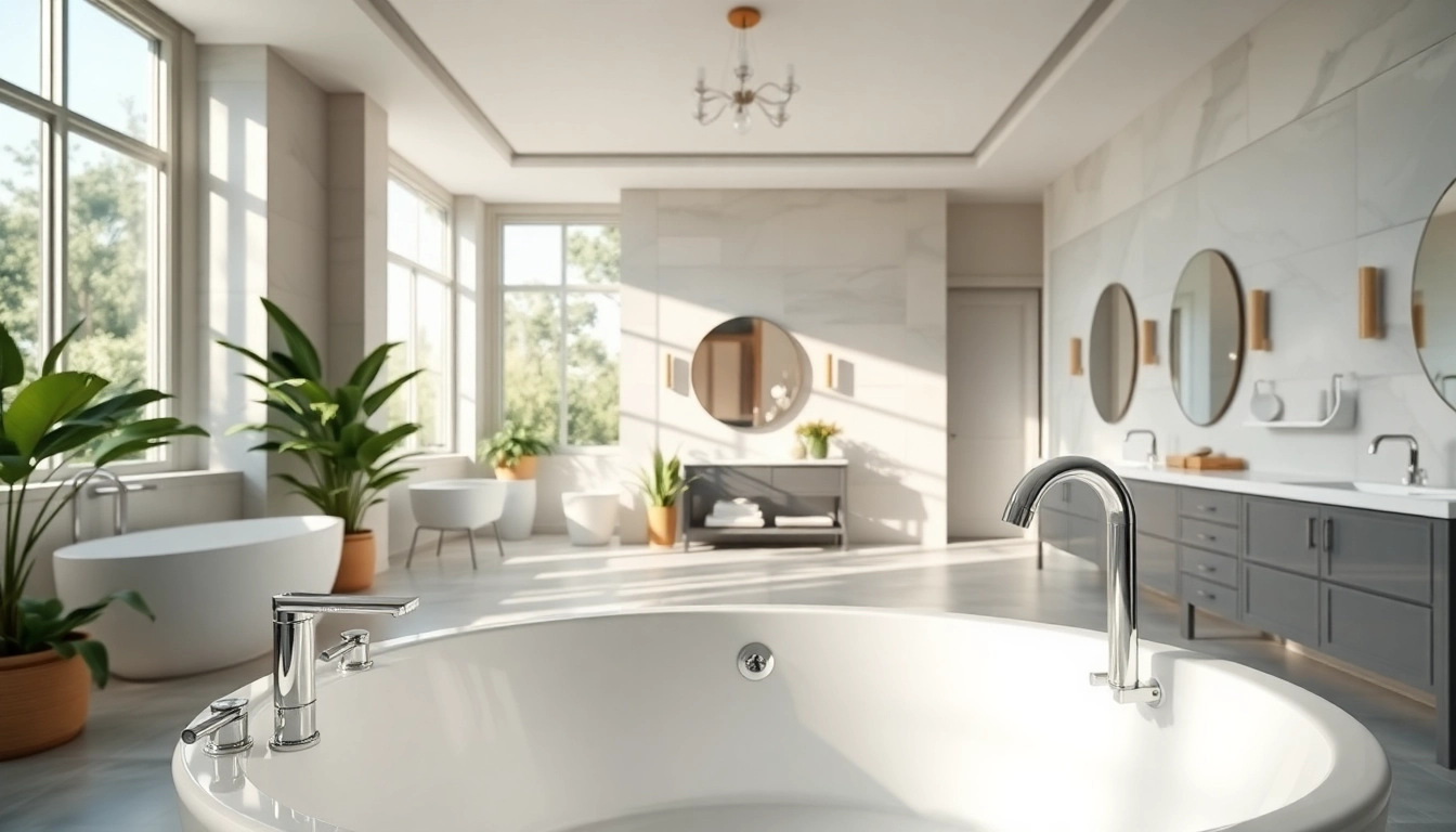 Transform your space with elegant bathrooms featuring luxurious design elements and natural light.