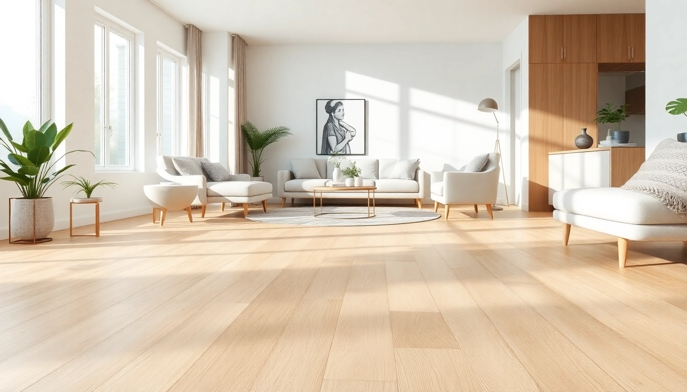 Showcasing lvp waterproof flooring in a cozy, modern living room setting with warm tones.