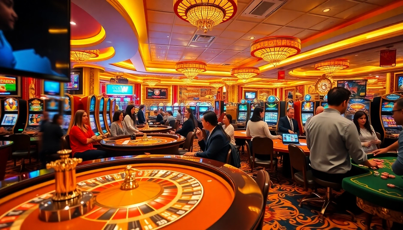 33win players enjoying a high-stakes casino experience at luxurious gaming tables.