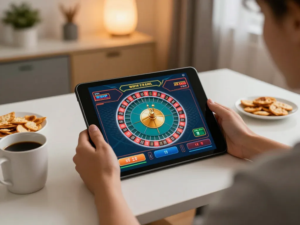 A person engaging in a thrilling game at 99wincasino online, emphasizing strategy and fun