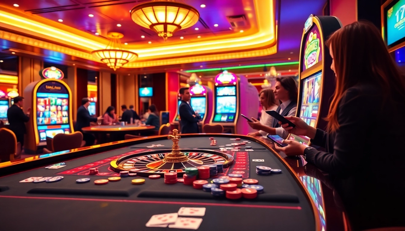 Engage with dynamic gameplay at link u888 casino featuring vibrant tables and exciting slot machines.