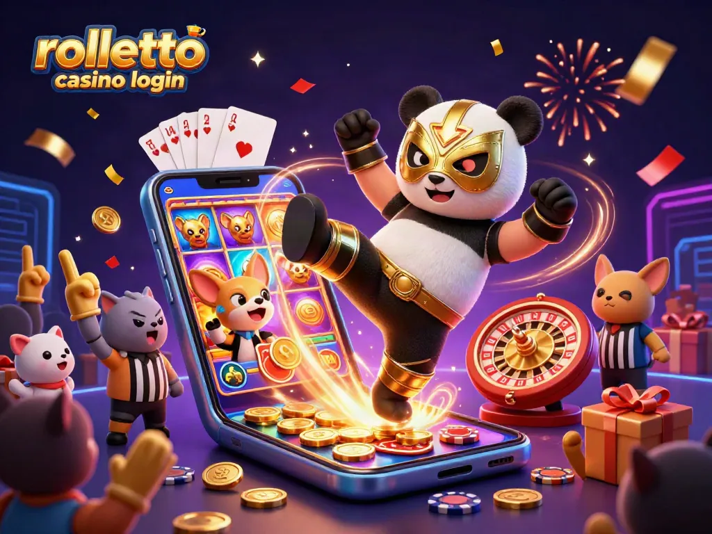 Engage with rolletto casino login for exciting gaming adventures featuring a vibrant casino scene.