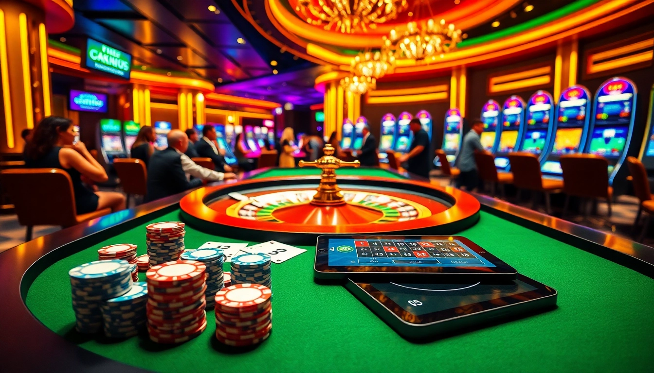 Players engage in thrilling bets at a luxurious casino table in OK8386.