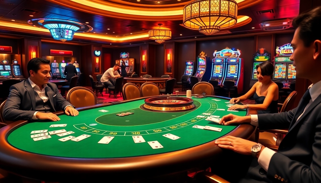 Players enjoying a thrilling game of poker at PU88 casino, capturing the excitement of betting.