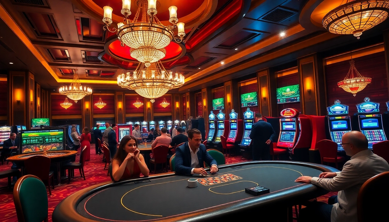 Experience thrilling gameplay at https://jun88buzz.info/ with poker tables and vibrant slot machines.