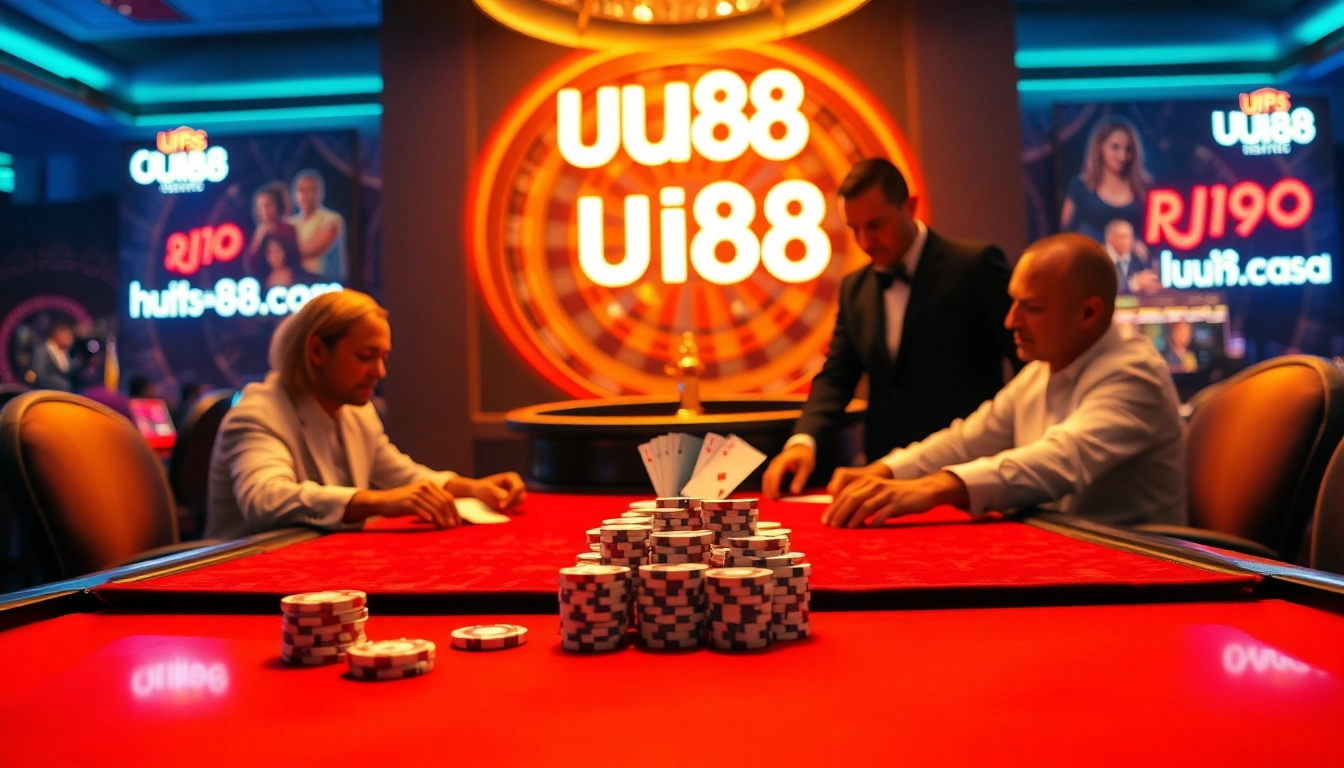 Experience the thrill of gambling at https://uu88.casa/ with a luxurious poker scene featuring high-stakes players.