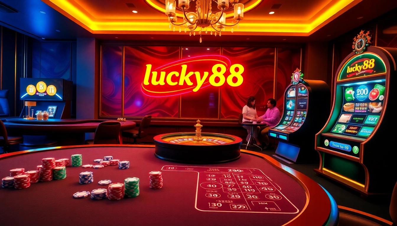 Players enjoying the excitement at lucky88's vibrant online casino platform.