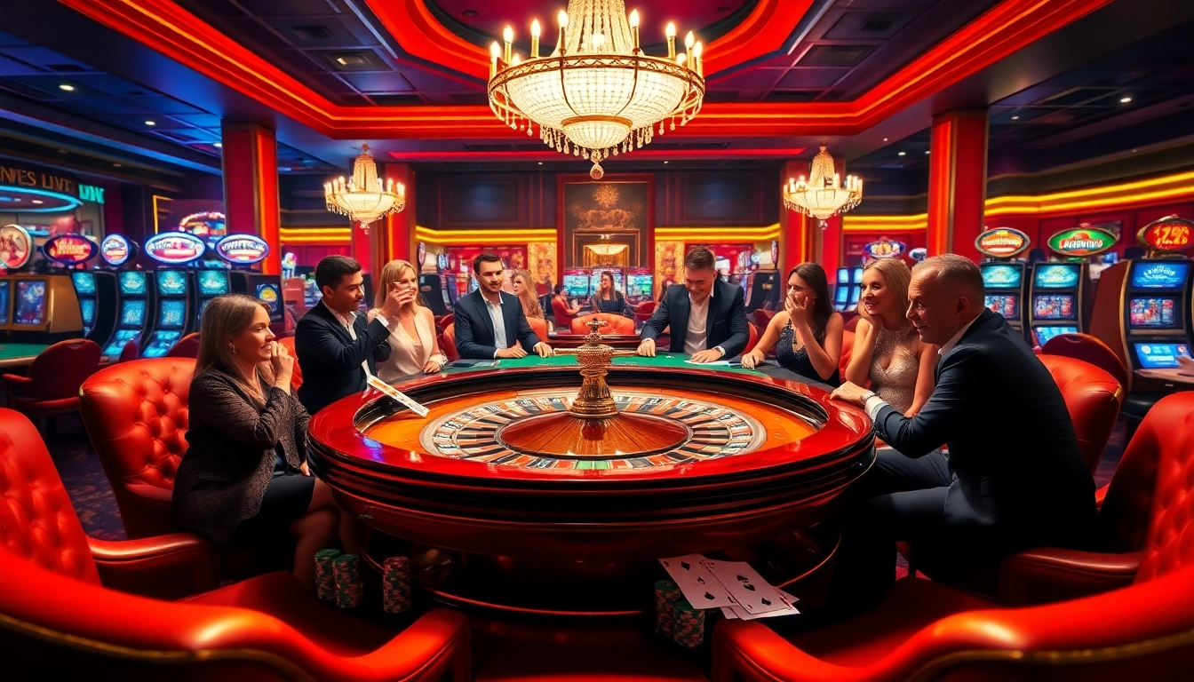 Experience the thrill of betting at https://rr88csn.com/ with luxury casino elements like roulette and enthusiastic players.