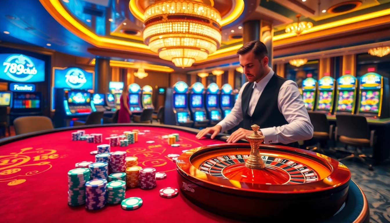 Experience the thrill of online gambling at 789club with vibrant casino games.