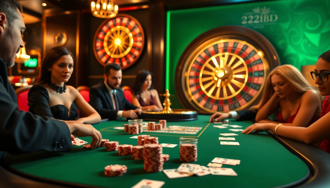 Play exciting poker and roulette at 222BD casino with luxurious gaming experience.