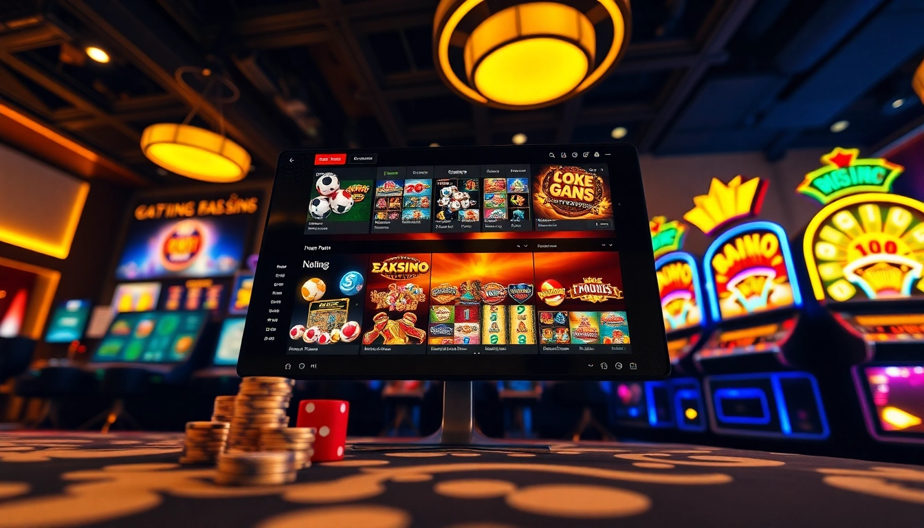 Engaging online betting interface at https://new88pm.com/ showcasing diverse gaming options in a vibrant setting.