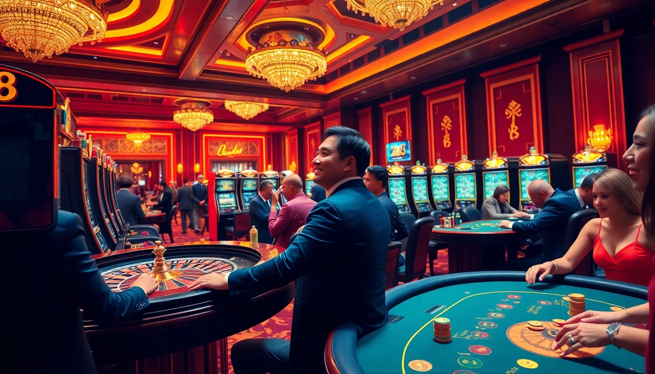 Experience the thrill of Nhà Cái X88 at a luxurious casino, where players enjoy high-stakes excitement.