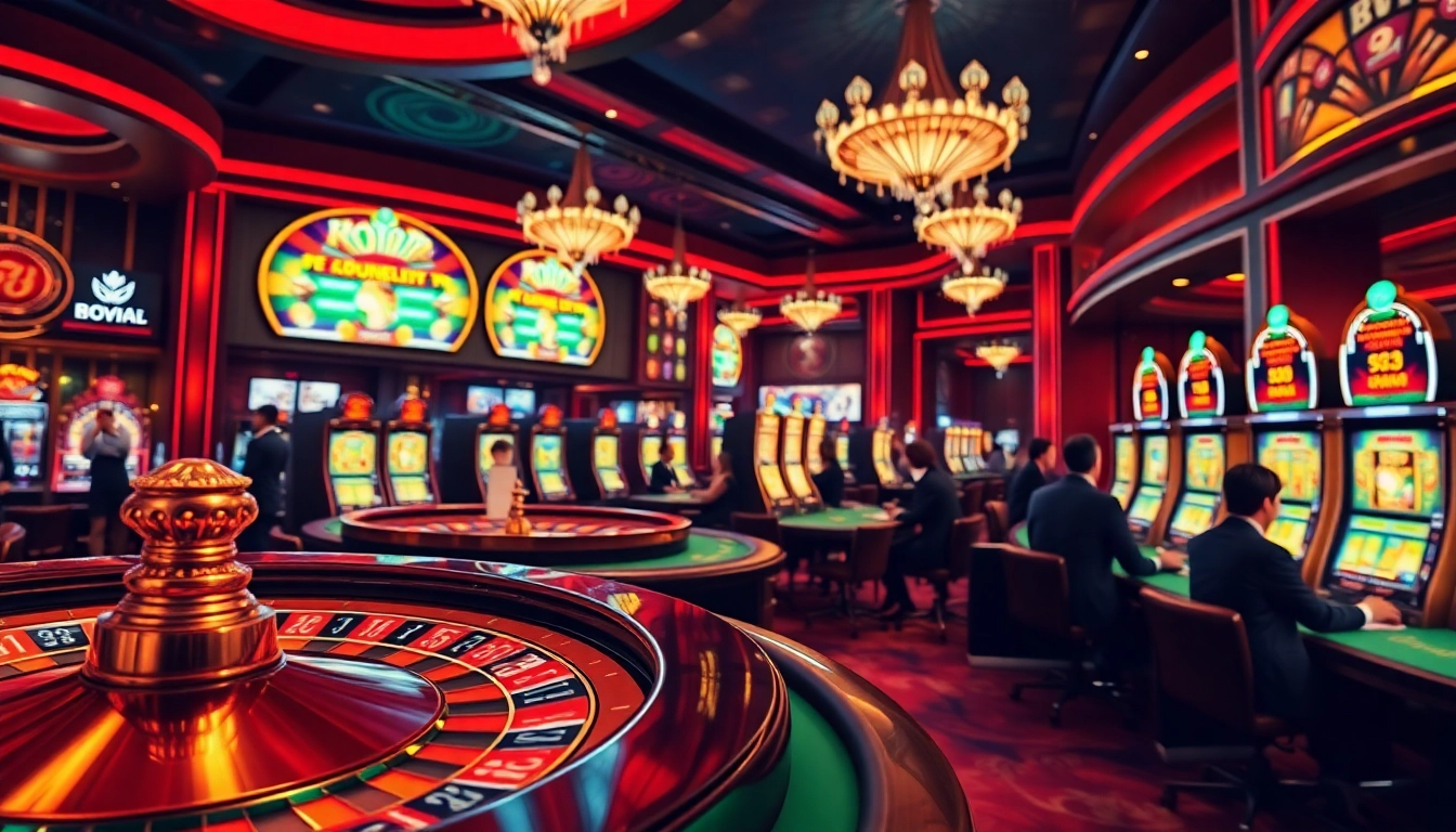 Experience thrilling gameplay at KP 88 casino with vibrant poker tables and shining slot machines.